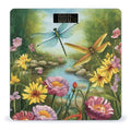 Dragonfly Garden Spring Bathroom Scale for Body Weight Bathroom Digital Electronic Weighing Scale with Back Lit LED Display Sturdy Tempered Glass Weight Watchers Scales 400lb