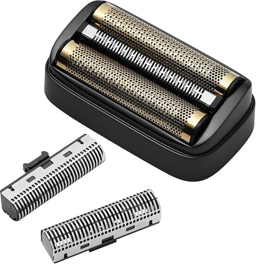 2 Pack Shaver Replacement Electric Lithium Titanium Precision Foil And Inner Blade Cutters Compatible with Andis 17300 reSURGE Electric ShaverBlack