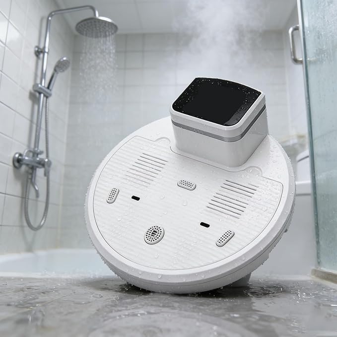 Body Care Dryer After Shower 2500W Gravity Sensing Full Body Dryer Feet Touch Panel 4 Speed Cold/Warm Air Preheating Non-Slip for Home Bathroom Body Care