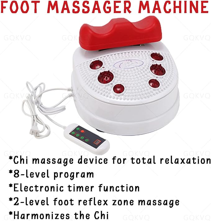 Foot Leg Massager10 Gear Speed AdjustableAdjustable Speed &amp Vibration for Muscle Relaxationwith Wire Control and Comfortable Padded Ankle Cradlefor Muscle Relaxation Blue