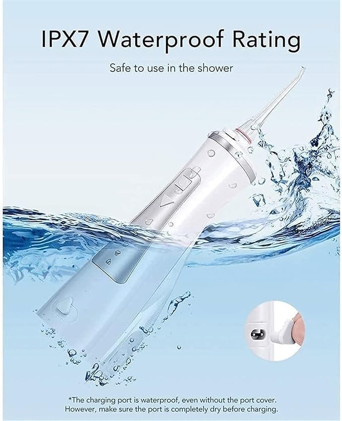 Cordless Advanced Water Flosser for Teeth Gums Braces Dental Care 3 Modes Rechargeable Portable and Waterproof (Color : F)