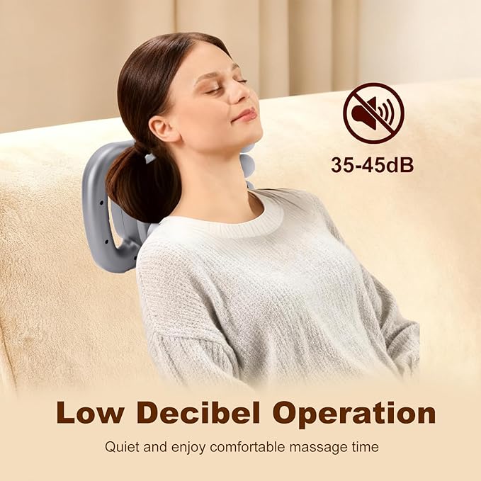 16-Head Massage Gun for Muscle Massage Featuring 9 Modes &amp 9 Speed Settings for Neck Shoulders Buttocks and Legs (Dark Grey)