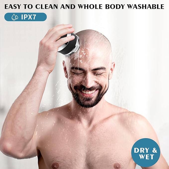 Head Shavers for Bald Men Electric Shavers Razor Rechargeable Bald Head Razor 360°Close Shave for Men 5D Magnetic Bald Head shavers Waterproof Mens Head Shaver for Wet/Dry Use (Black)