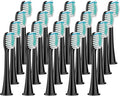 Compatible for 8Pcs Replacement Brush Heads with DiamondClean HX3/HX6/HX9 Series Electric Toothbrush HX6064(20Pcs Black)