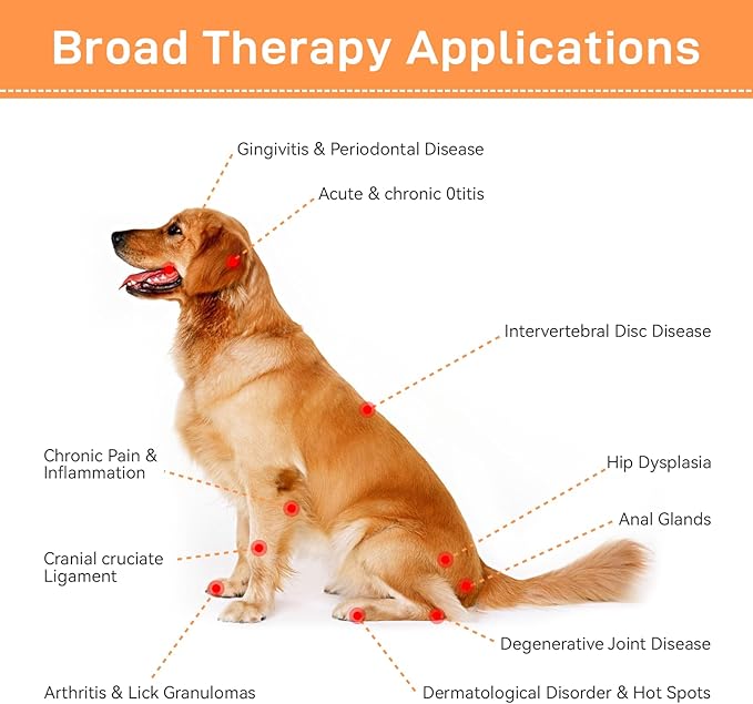 Red Light Therapy Light for Dogs - Infrared Light Therapy for Pain Relief with Goggles and Storage Bag