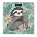 Animal Sloth Mint Green Digital Bathroom Scale for Body Weight Weighing Scale with Backlit LCD Display High Precision Measurements &amp Measures Weight Up to 180kg