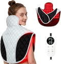 Red Light Therapy for Neck and Shoulders 3-in-1 LED Bead 660nm&amp850nm Infrared Light Therapy Belt for Neck Waist Back with Timer Remote Control Wearable Suitable for Home and Office Use