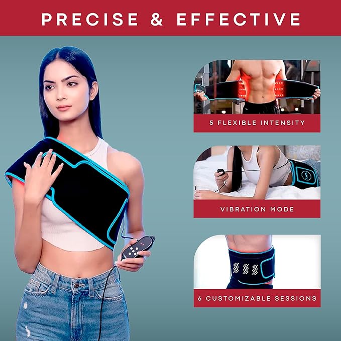 Red Light Therapy for Body – Infrared Heating Pad with 105 LEDs – Wearable Red Light Therapy Belt for Relaxation Recovery &amp Comfort – Infrared Light Therapy Device