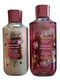 Bath &amp Body Works Women's Strawberry Snowflakes Body Lotion and Body Gel Wash 2 Piece Set