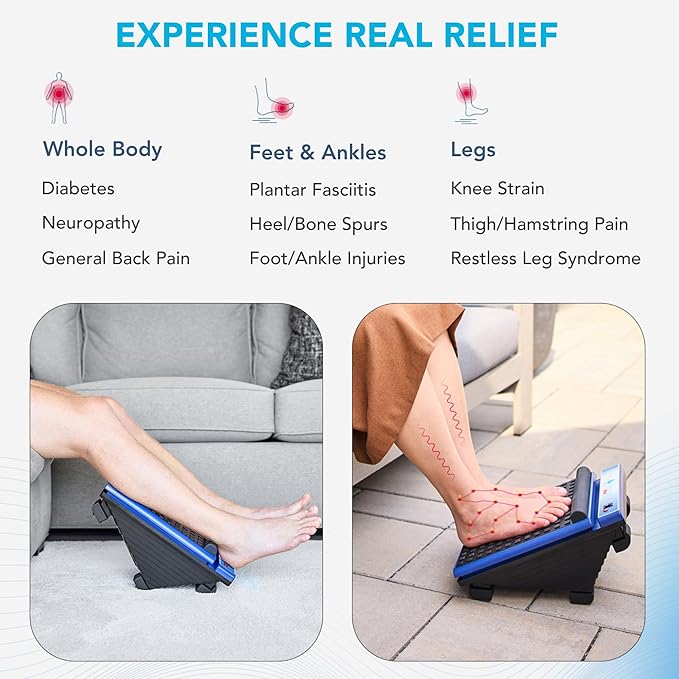MedMassager Foot Massager Classic | Deep Tissue Massage Therapy at-Home Massager Dual Speed Portable &amp Compact Fast Relief from Neuropathy Improves Blood Circulation MMF08