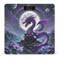 Purple Dragon Moon Scale for Body Weight Highly Accurate Digital Bathroom Electronic Weighing Machine for People LCD Display Large Size Tempered Glass for Safe Home Use