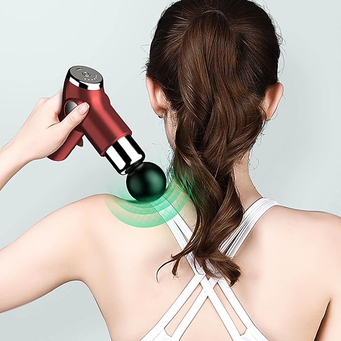 Electric Back Massager Handheld Deep Massage Tool for Full Body Muscle Relaxation Cordless Rechargeable with Multiple Speeds