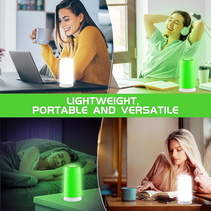 iKeener Green Light Therapy Lamp for Migraines10000 Lux Mood&ampEnergy Enhancing Light Therapy Lamp for HeadachesInsomniaAnxiety ReliefRelaxationAdjustable Warm White&ampGreen Brightness