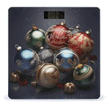 Christmas Balls Scale for Body Weight Safe Rounded Corners Tempered Glass Digital Bathroom Scale LED Display 400lb Capacity Weight Scales with High Precision Sensors