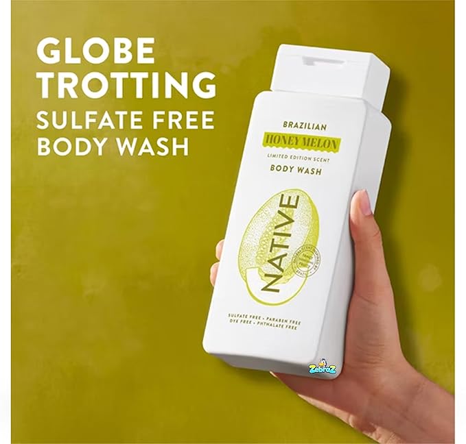 Native - Passport Limited Edition Global Flavors Sulfate-Free Body Wash - Brazilian Honey Melon - 18 fl oz - Pack Of 02
