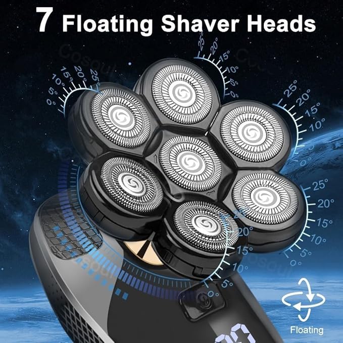 Electric Razor for Men 5 in 1 Shaver for Men Electric Shaver Powerful Bald Head Shaver Beard Shaving Machine for Men Razor Husband Boyfriend