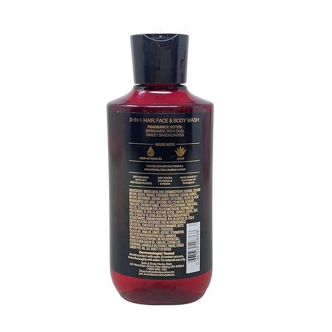 Bath &amp Body Works - 2- Adrenaline - 3-in-1 Hair Face &amp Body Wash with a Cabin Spice Soap