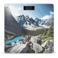 Mountains Bathroom Scale for Body Weight Bathroom Weighing Scale with Backlit LCD Display Highly Accurate Measures Weight Up to 180kg
