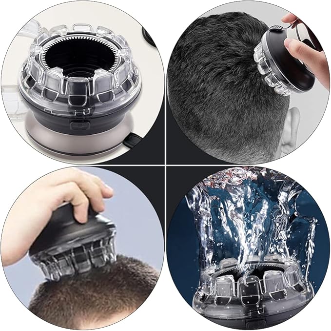 1set Professional Salon Hair Clipper Trimmer Self-Service Clipper LCD Display Rechargeable Low Noise for Men Grooming