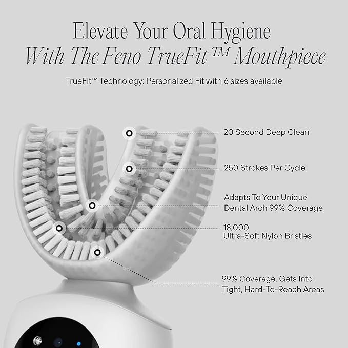 Feno Fit Mouthpiece - Customized Design Exclusively for Feno Electric Smartbrush - Size 3C
