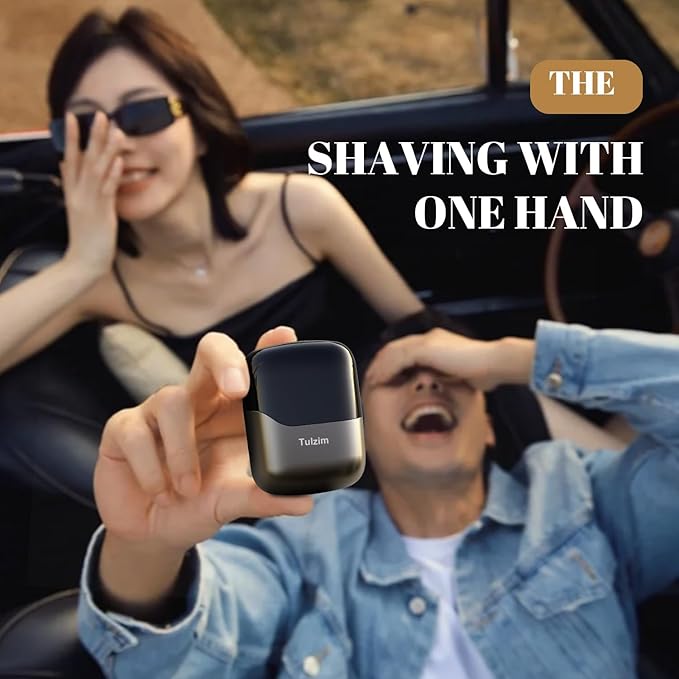 Electric Foil Shaver for Men: Cordless Electric Razor for Face &amp Beard - 3 Floating Blades 100-Min Runtime USB-C Fast Charge IPX7 Waterproof for TravelMatte Brown