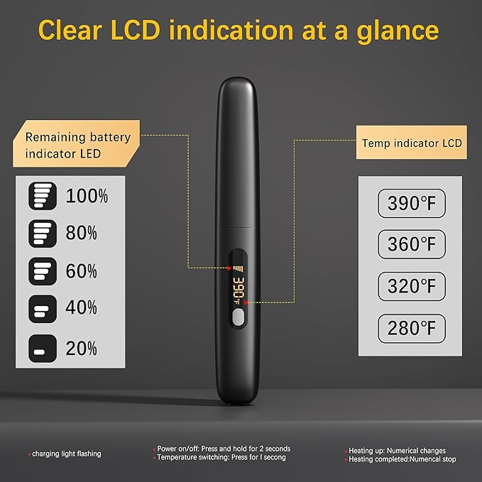Cordless Hair Straightener Curler 2 in 1 Ceramic Flat Iron Mini Portable Fast Heating 30s 4500mAh Battery 4 Temp Adjustments LCD Display USB Rechargeable for Women Men with Pouch (Black White)