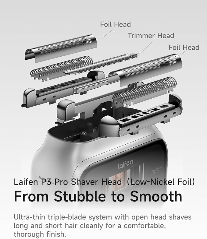 Laifen P3 Pro Electric Shaver Replacement Shaver Head (Aluminum Alloy)