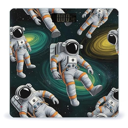 Automatic Switch Digital Bathroom Weighing Scale Smart Scale for Body Weight Space Funny Astronauts