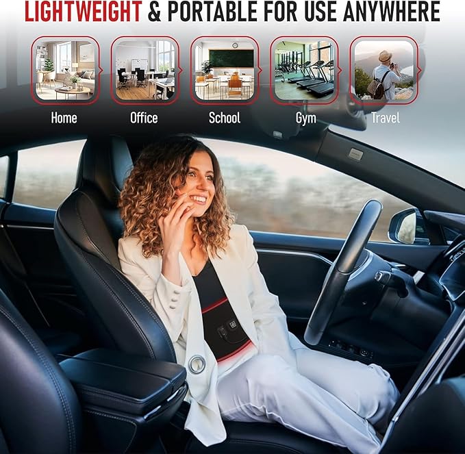 LuminousRLT Red Light Shoulder Wrap – Flexible LED Light Device with Red &amp Near-Infrared LEDs (660nm &amp 850nm) 84 LEDs Auto Shut-Off Adjustable Fit
