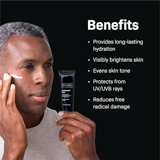 Revision Skincare Intellishade® Clear SPF 50 Anti-Aging Sunscreen for Face Oil-Free Daily Moisturizer with SPF Peptides &amp Vitamin C Invisible Hydrating Broad-Spectrum Sunscreen 1.7 oz