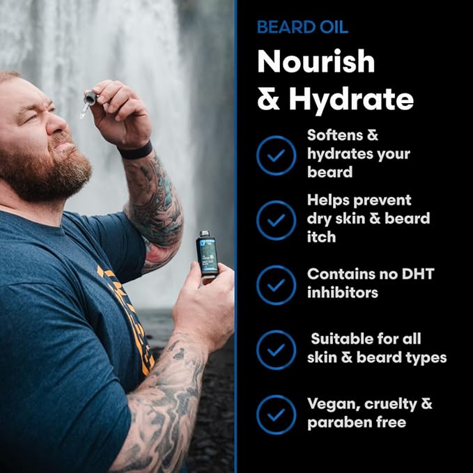 The Beard Struggle Mountain Night Beard Oil for Men – Deep Hydration &amp Overnight Conditioning – Strengthening Botanical Blend – Fast-Absorbing Non-Greasy – 30 mL (1 fl oz)