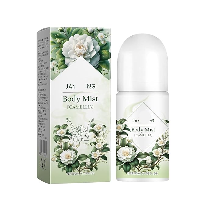Camellia Scented Deodorant Roll-On Long-Lasting Body Skin Refreshing Care Improve Oily &amp Rough Skin Portable For All-Day Fragrance(2PCS)