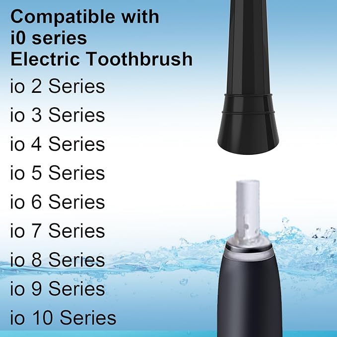 Replacement Heads Compatible with Oral B iO 3 4 5 6 7 8 9 10 Series Electric ToothbrushToothbrush Heads Compatible with Braun Oral B iO Replacement Heads with Medium Bristles