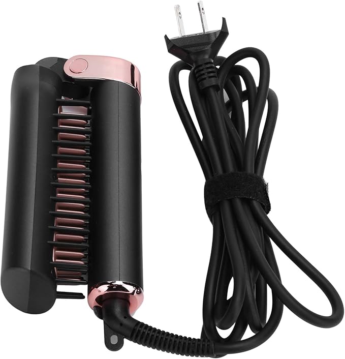 Straightening Comb for Hair Electric Folding Straightener Brush 2-in-1 Hot Brush Hair Straightener Compatiable for Home Salon Travel(US)