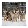 Pack of Wolves Weight Scale Large Bathroom Scales Digital Weight with Bright LED Display Non Slip Automatic Weighing Scale Fashion Weighing Machine for Body