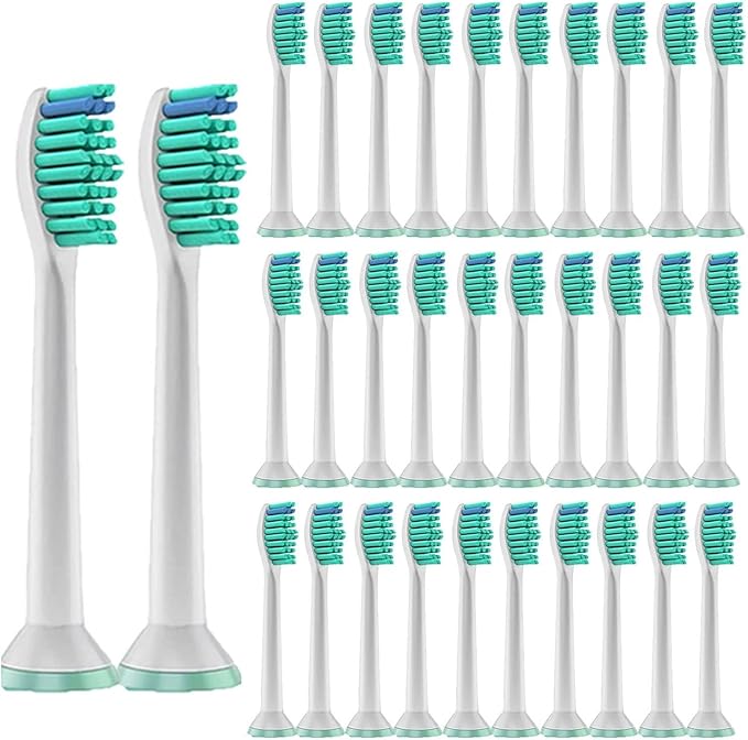 16/36Replacement Toothbrush Heads Compatible for Philips Electric Brush Head 1100 2100 4100 4300 5100 5300 6100 6500(32pcs)