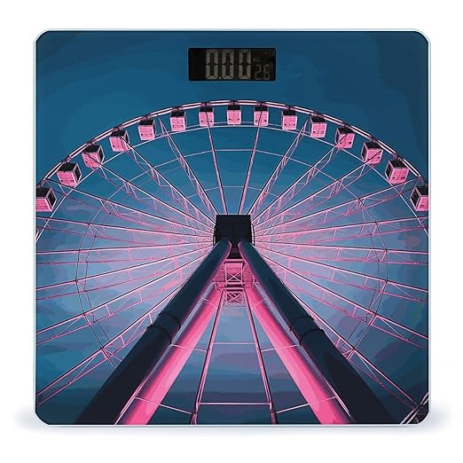 Large Ferris Wheel Smart Scale for Body Weight Accurate Bathroom Scale with LED Display Digital Weight Scales Weighing Machine High Precision Scales for Bath Home