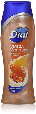 Dial Moisturizing Body Wash - Omega Moisture - Net Wt. 16 FL OZ (473 mL) Per Bottle - Pack of 3 Bottles