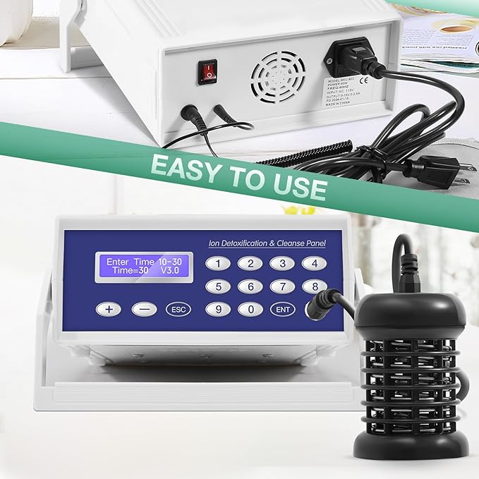 Ionic Detox Foot Bath Machine Foot Detox Machine Ionic Detox Foot SPA System with Wrist Strap Far Infrared Waistbelt and Array As Holiday Gift