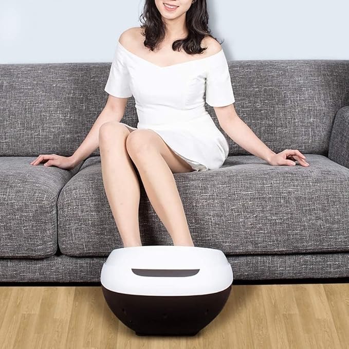 Womens Gifts for ChristmasFoot Massager Foot Massager with Heat Shiatsu Foot Massager Machine Full-Cover Air Compression Deep Kneading Foot Massager for Plantar Fasciitis.