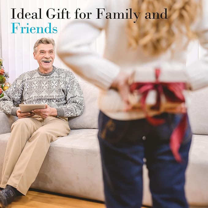 Chair Massager Cushion Back Massager with Heat Electric Seat Massage Pad Back Massage Chair Pad for Back Pain Relief 2 Heat Levels &amp 5 Vibrating Modes Christmas Gifts for Men Dad Mom Him Her