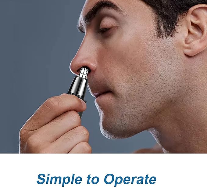 Ear and Nose Hair Trimmer Clipper - Professional Painless Nose Hair Trimmer for Men and Women USB Rechargeable Waterproof Dual Edge Blades for Easy Cleansing