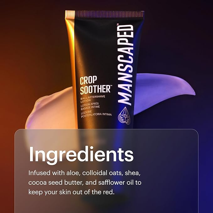 MANSCAPED® The Crop Preserver® &amp Crop Soother™ Men's Anti-Chafing Ball Deodorant with Cooling Aloe Vera &amp Groin Grooming Aftershave Lotion Infused with Colloidal Oats &amp Shea Butter