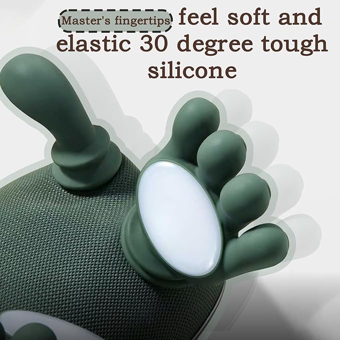 Massage Master 2026 New Hand-Shaped Neck and Shoulder Massager with Heat 3-Level Deep Kneading Massager Real Hand Touch Relaxation with 10-Minute Auto Shut-Off for Home Office Travel