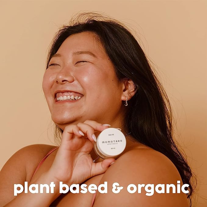 MOMOTARO APOTHECA Vaginal Moisturizer Organic Vulva Salve &amp Organic Probiotic for Women Vaginal &amp Digestive Supplement Set - Soothing Balm Vulvovaginal Dryness Odor Itching Burning Redness