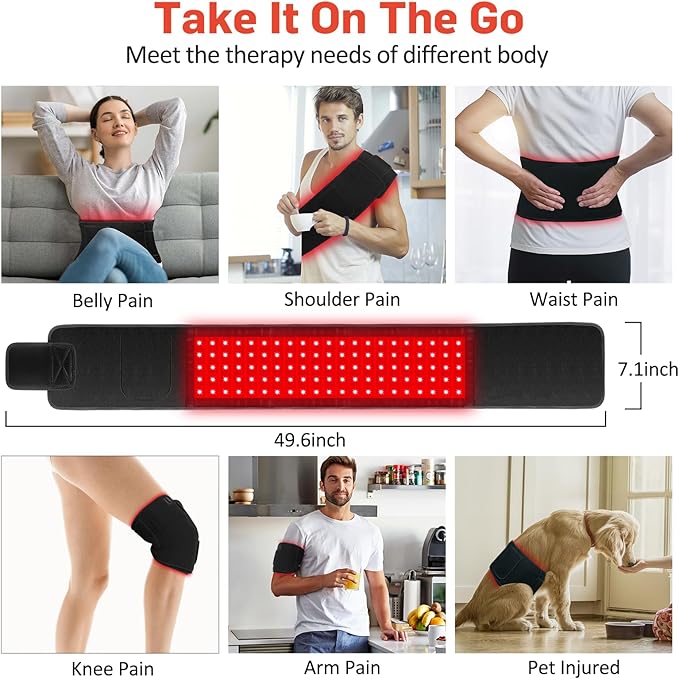 Red Light Therapy for Body Infrared Light Therapy for Shoulder Waist Muscle Pain Relief