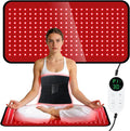 Full Body Red Light Therapy Mat with 253 LEDs 3-in-1 660nm &amp 850nm TPU Infrared Light Blanket 24 x 12 Foldable Therapy Pad with Timer Controller Pulse Modes for Home Use 48W