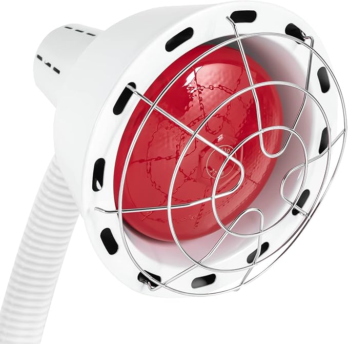 Infrared Light 275W Infrared Therapy Lamp with Stand Adjustable Red Light Standing Heat Lamp for Body or Pain and Muscle Aches Therapy