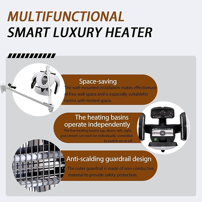Wall Mounted/Vertical Hairdressing Dryer Orbiting Rotating Hair Processor with Timer Temperature Adjustable 30°C-80°C/86°F-176°F Professional Tool for Perming Salons Spas 220V-Hanging