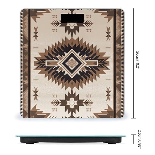 Digital Bathroom Scale for Body Weight Scale with Bright LCD Display High Accuracy Step-On Technology Auto On/Off Native American Digital Scales 400 Lbs /180kg